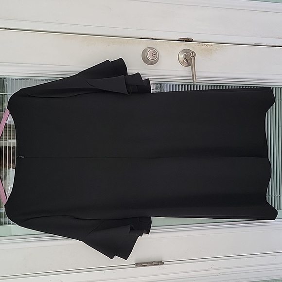 Lauren Ralph Lauren Ruffle Sleeve Shift Dress Back Zip Eye Hook Closure Sz 16 - Picture 5 of 11